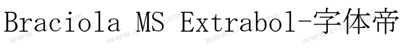 Braciola MS Extrabol字体转换